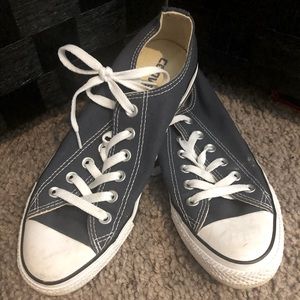 Navy Blue Converse Low Tops